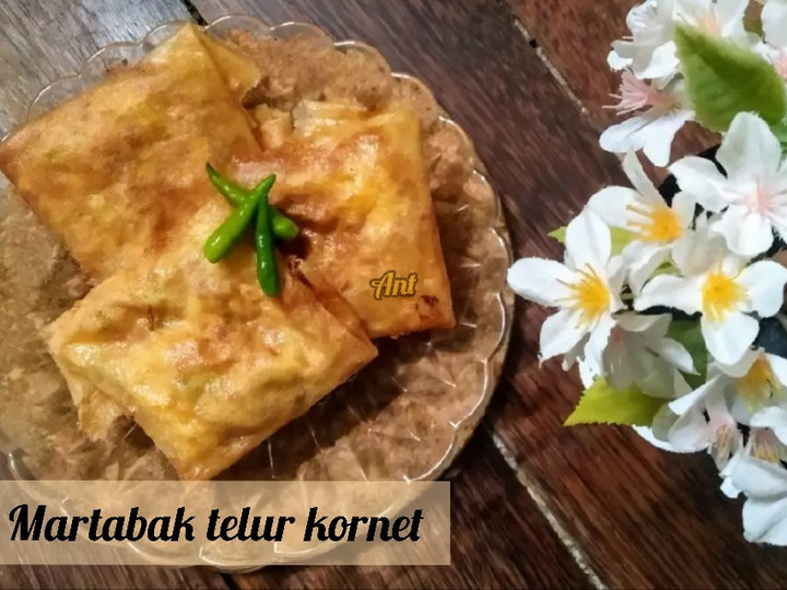 Resep: Martabak telur kornet Enak Terbaru