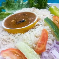 A picture of Daal chawal.
