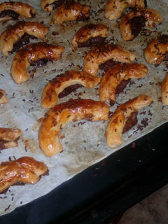 Una foto de Cruasán relleno de Nocilla