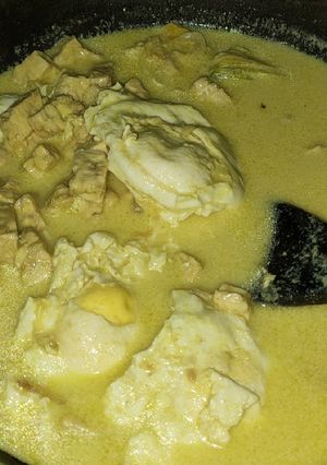 Foto resep Telur tempe masak santan