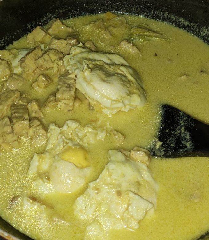 Foto resep Telur tempe masak santan