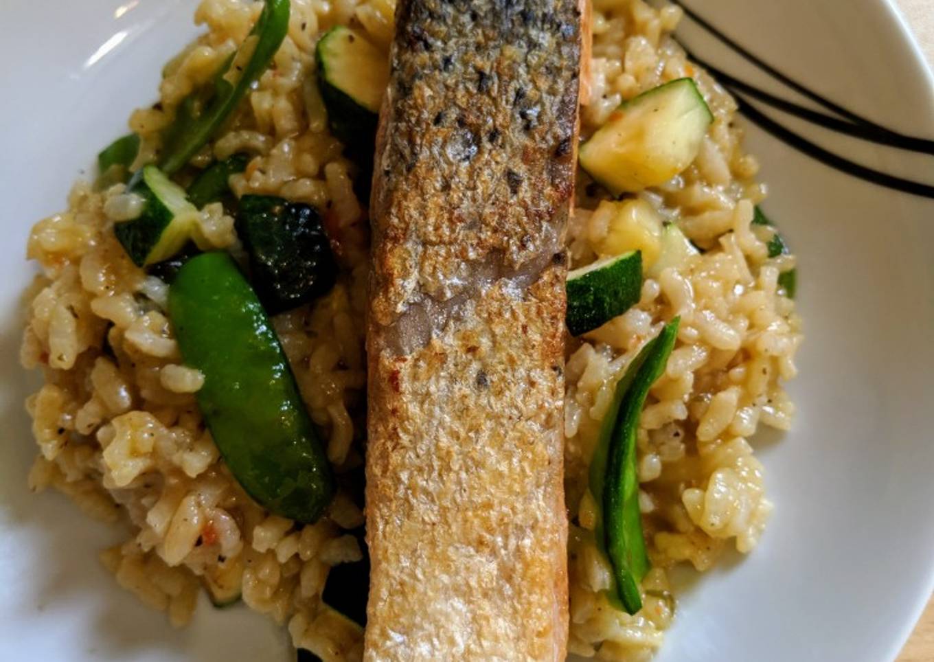 Easiest Way to Make Perfect Salmon risotto