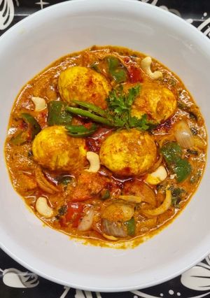 A picture of Karahi Egg Masala.