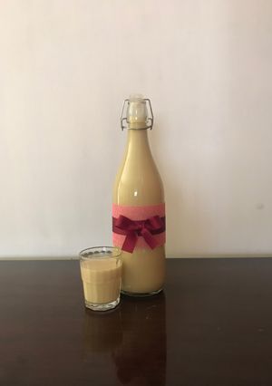 A picture of Homemade Rompope.