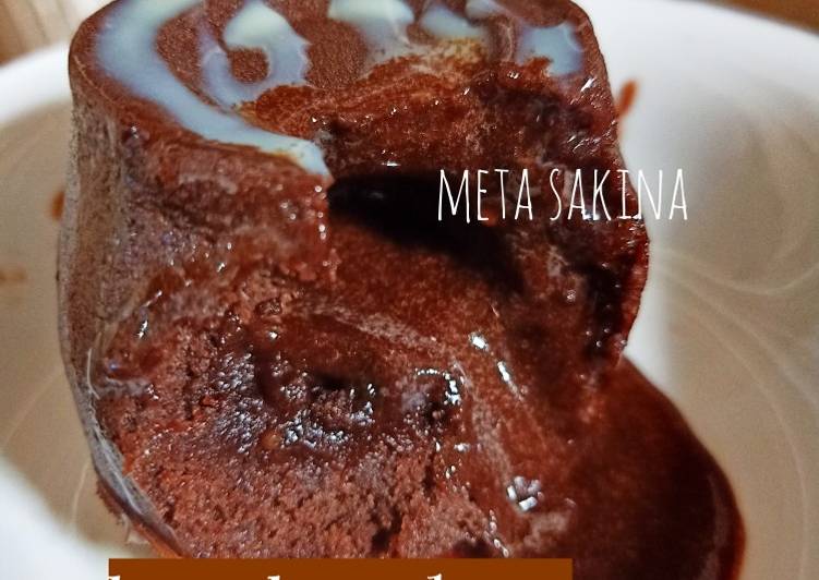 Beng beng lava cake anti gagal, tanpa mixer