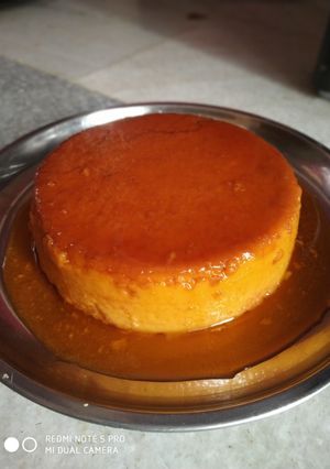 A picture of Caramel Bread pudding 🍮.