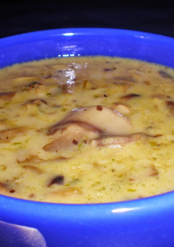 Una foto de Sopa de champiñones