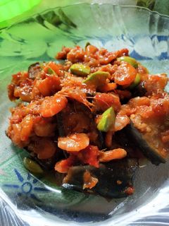 Foto resep Balado Udang Terong Pete