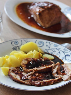 Una foto de Lomo de cerdo con salsa de soja y miel