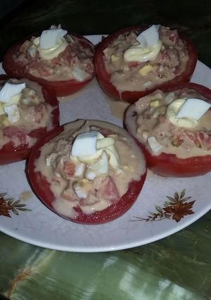 Una foto de Tomates rellenos