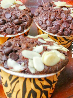Foto resep Muffin Coklat Almond