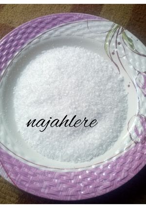 A picture of Home made dessicated coconut.