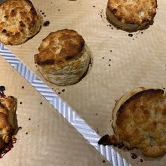 A picture of Churches chicken biscuits.