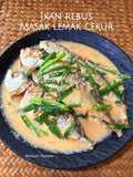 Ikan rebus masak lemak cekur