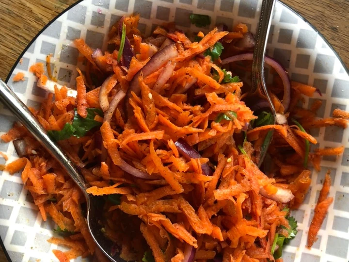 Easy Way Prepare Middle Eastern inspired carrot salad the So Delicious Makes you drool