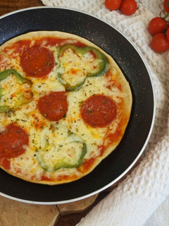 Una foto de Pizza a la sartén sin levadura