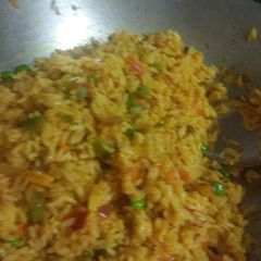 Vegetable pulao A picture of Vegetable pulao.