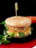 Hamburguesa vegana de soja texturizada
