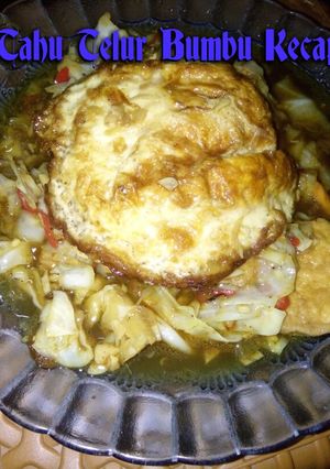 Foto resep Tahu Telur Kubis Bumbu Kecap