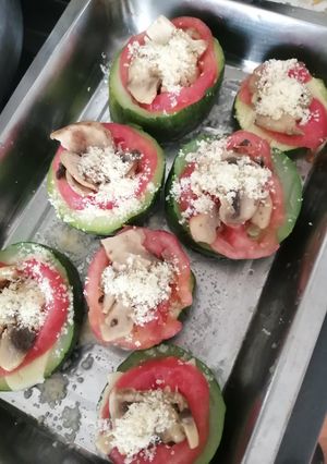 Una foto de Pizzeta de zapallo italiano