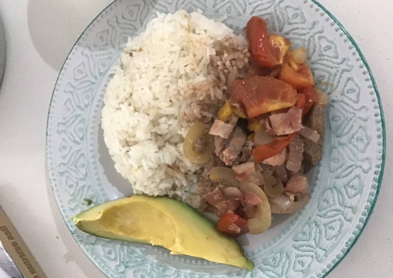 Chatas encebolladas con bacon