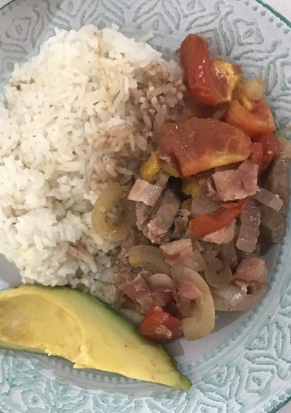 Una foto de Chatas encebolladas con bacon