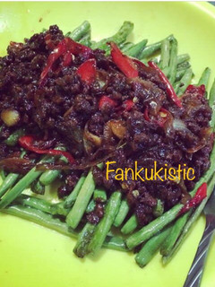 Foto resep Baby Buncis with Tumis daging sapi cincang