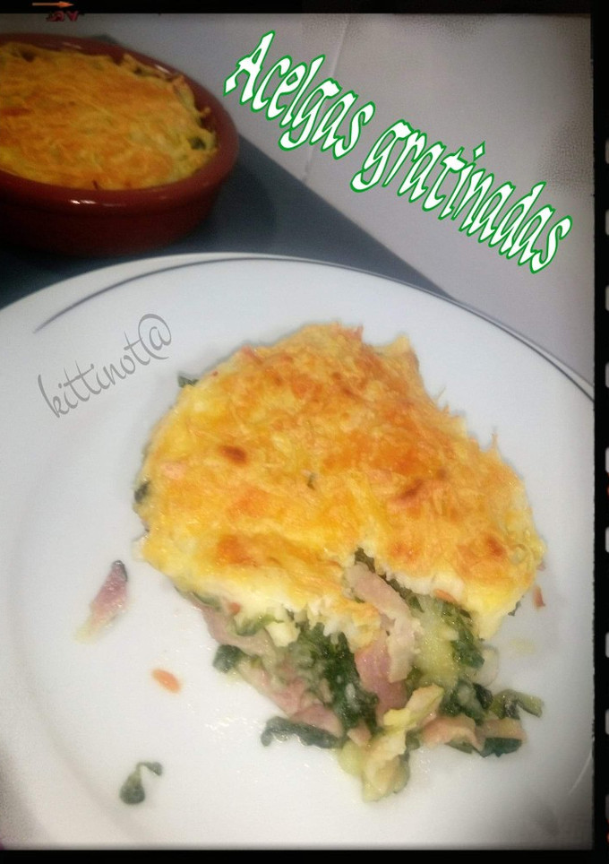 Una foto de Acelgas gratinadas (Thermomix)