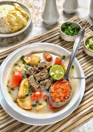 Foto resep Soto Betawi, kuah susu
