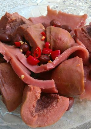 Hình của món Trái Vả Om Dừa.
