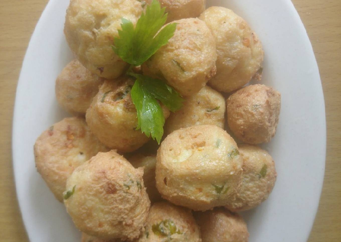 Perkedel tahu isi bakso ayam
