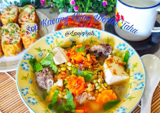 Yuk intip, Resep praktis bikin Sop Kacang Hijau Wortel Tahu yang lezat
