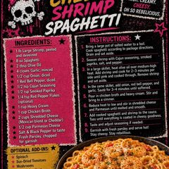 A picture of Rebel Cheesy Shrimp Spaghetti.