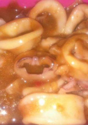 Foto resep Cumi asam pedas manis