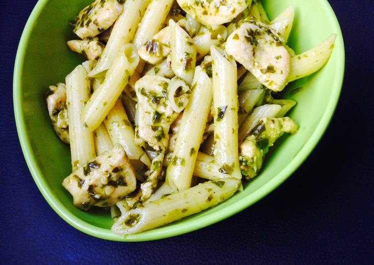 Steps to Prepare Super Quick Homemade Pesto Chicken Penne