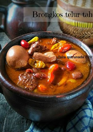 Foto resep Brongkos telur tahu