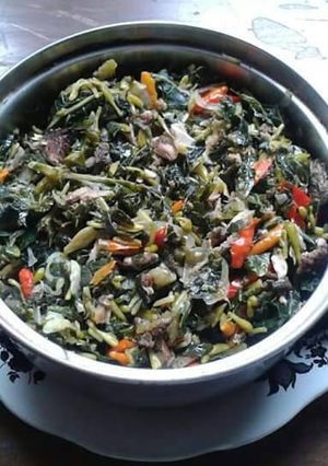 Foto resep Tumis bunga n daun pepaya