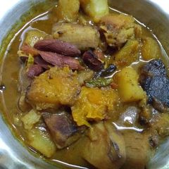 A picture of Mix veg jackfruit seed curry.