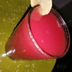 Watermelon juice A picture of Watermelon juice.