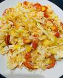 Vào bếp cùng con: bắp cải xào cà chua