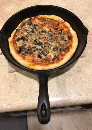 Foto resep Homemade pan pizza