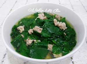 Hình của món Canh rau ngót nấu thịt băm.