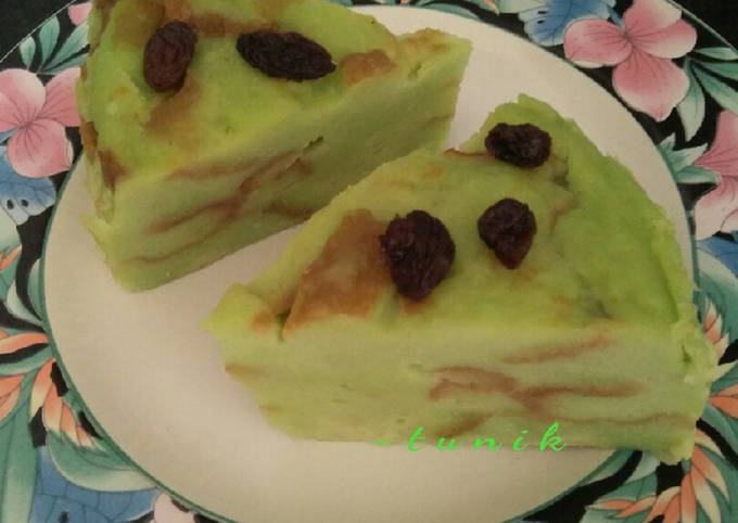 Resep: 152. Bingka Roti Pandan Kukus Enak