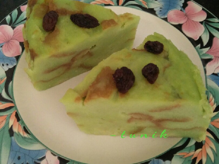 Resep: 152. Bingka Roti Pandan Kukus Enak