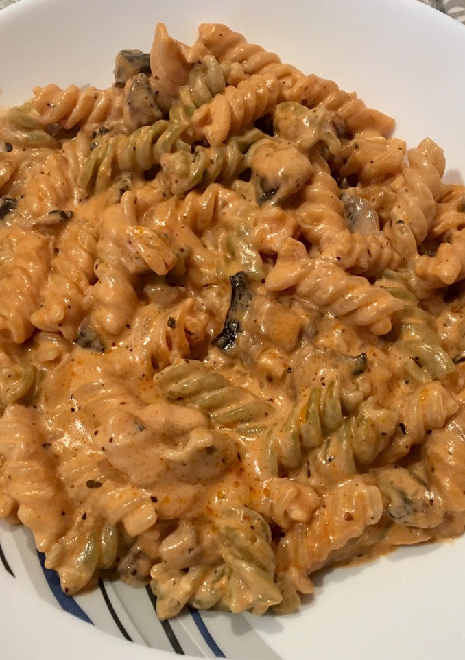 Una foto de Pasta rápida “home office”