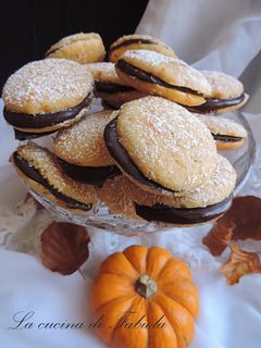 Foto di Biscotti alla zucca con cioccolato fondente
