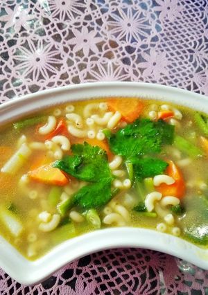 Foto resep Sup sayur makaroni