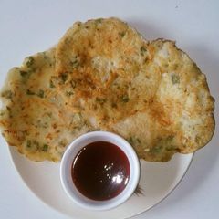 A picture of Leftover rice chilla.