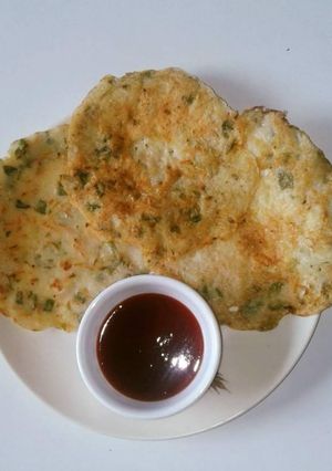 A picture of Leftover rice chilla.
