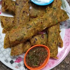 A picture of Multigrain Methi Masala Thepla.